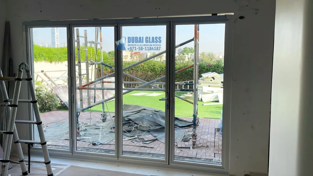 Aluminium frame folding doors Dubai – Dubai Glass Works