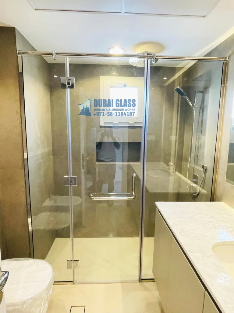glass-to-glass swing shower cabin dubai