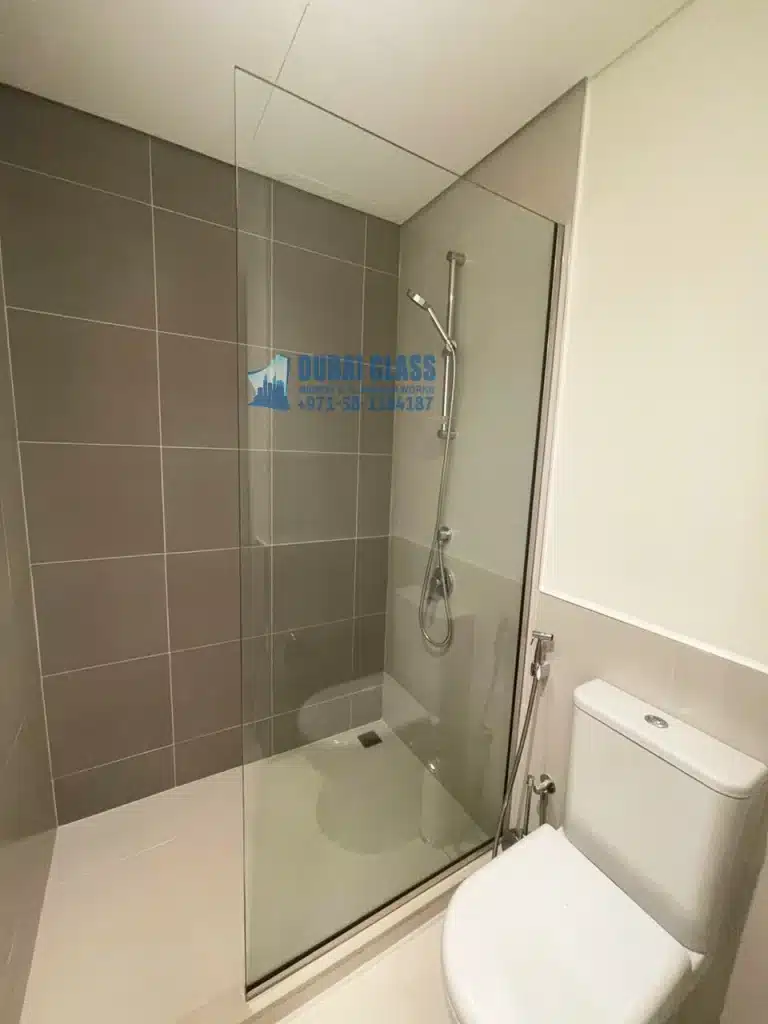 fixed glass shower screen dubai