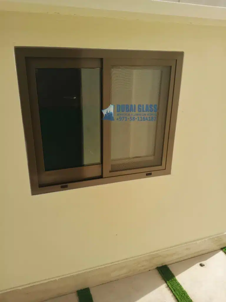 custom-color aluminium window in dubai
