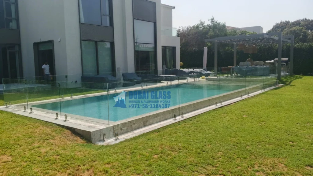 Frameless pool glass fencing Dubai for baby safety – Dubai Glass Works