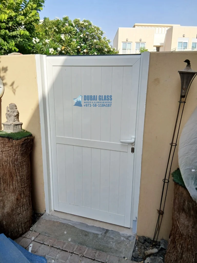 Full aluminium frame garden door Dubai – Dubai Glass Works